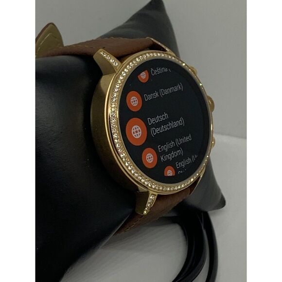 Fossil Gen 4 Authentic Digital Dial Smart Watch Custom Band FTW6015 QT454 - Picture 4 of 12